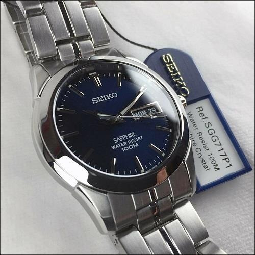 Reloj Seiko Quartz Stainless Steel Blue Dial - Sgg717p1 | Cuotas sin interés
