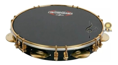 Pandeiro Contemporanea 10'' Preto Tarr Du-31ppd