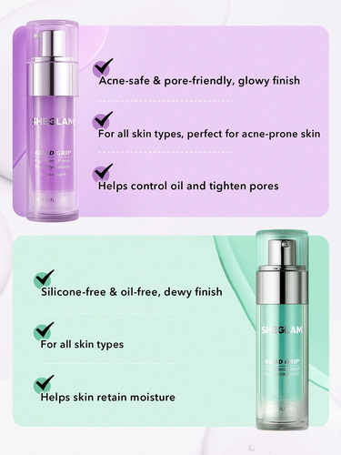 Sheglam Good Grip Hydrating Primer-blueberry + Aha Blueberry/aha