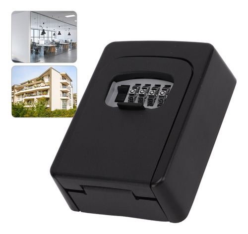 Caja De Seguridad Negra Para Guardar Llaves, 4 Dígitos, Mont