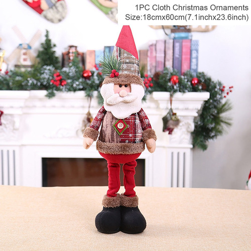 New Muñeca Elástica De Papá Noel, Decoración Navideña,