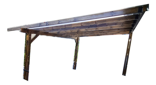 Pergolas Para Exterior Balcon Terraza Auto Madera A Medida Beige