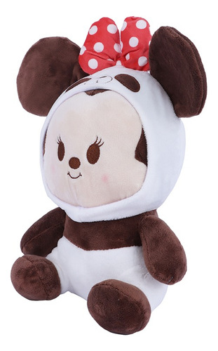 Miniso Peluche Disney Minnie Mouse Disfrazada De Pandita Fel
