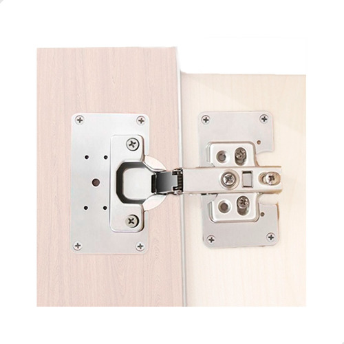Kit Placa De Reparo Para Consertar Dobradiça Armário Mdf