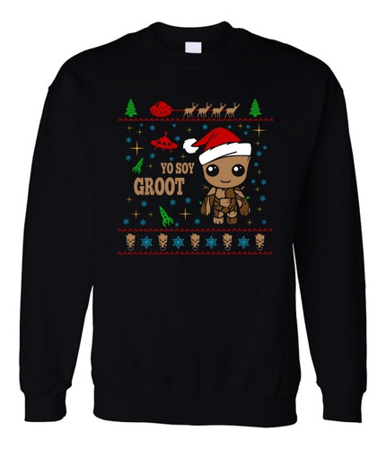 Sudadera Anime Navidad Ugly Christmas Sweater Groot 01