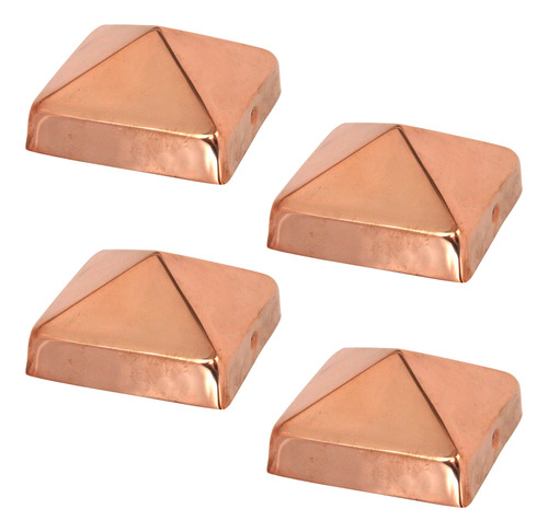 4 X Tapa Cobre Piramide Unidad  Labio Extendido Solido Will