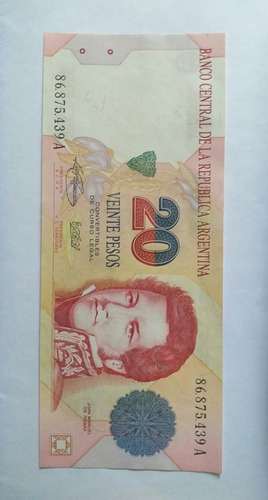 Billete 20 Pesos Convertibles 1° Diseño (1996).xf