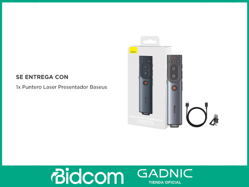 Presentador Baseus Control Para Diapositivas Puntero Laser