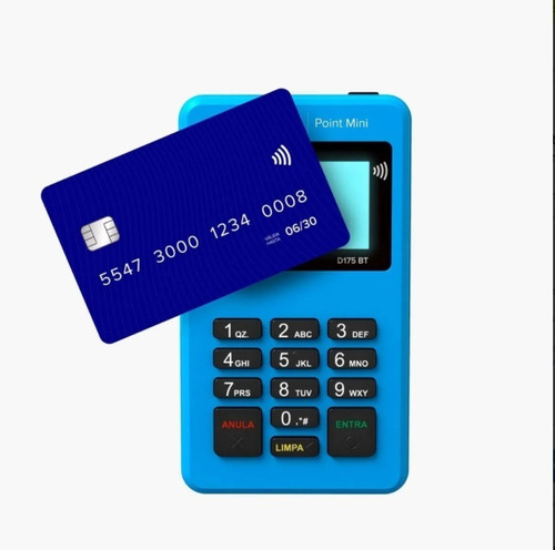 Imagem 1 de 6 de Máquina De Cartão Débito E Crédito Point Mini - Mercado Pago