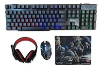 Comprar Combo Gamer Teclado Con Luz Mouse 4d Auricular Y Mouse Pad Mouse Negro Teclado Negro