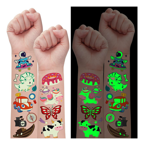 Partywind Tatuajes Temporales Brillantes Para Recuerdos De F