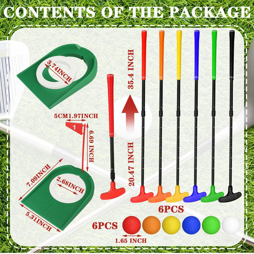 21 Pcs Putters De Golf Ajustables Set 6 Putter De Mini Golf