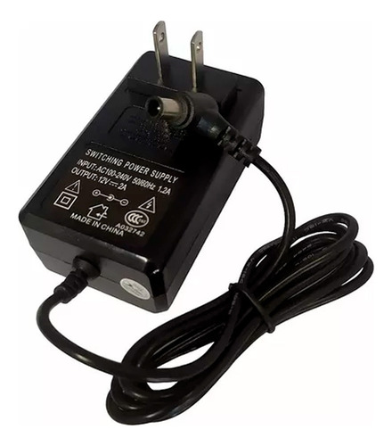 Cargador Monitor Compatible Con LG De 12v 2.0a Punta Negra