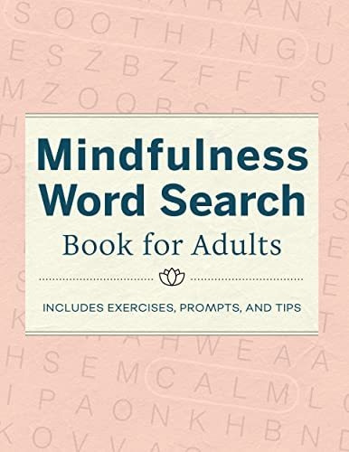 Book : Mindfulness Word Search Book For Adults - Rockridge.