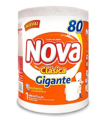 Nova Toalla Clásica Gigante Doble Hoja 80 M