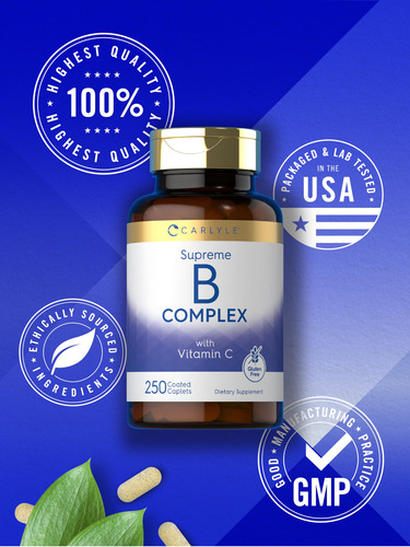 Carlyle Complejo Vitaminas B Plus Vitamina C 250 Tabletas