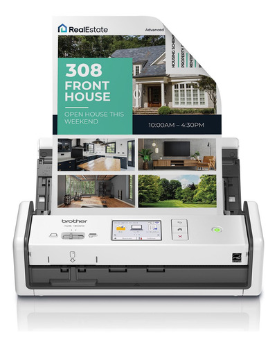 Escáner Brother Ads-1800w De Escritorio Compacto Inalámbrico