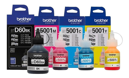 Tinta Brother Btd60bk Negro Bt5001 Color T310 T510 T710 T810