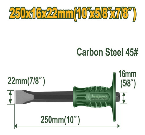 Cincel Plano 10 Pulgadas Jadever Jdcc1301