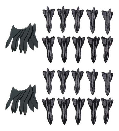 Black Racing Air Difusor Shark Fin 20pcs Set Para Spoiler