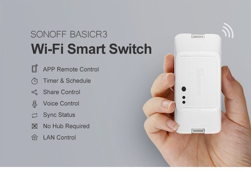 Interruptor Wifi Sonoff Basic Rf R3 Acepta Controles Remotos
