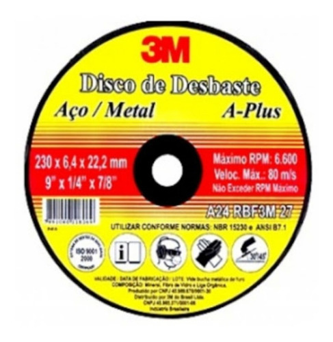 25 Disco Desbaste 3m  7x7/8 Fera 1164