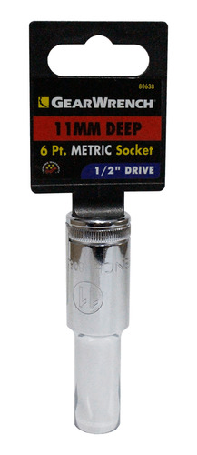 Dado Métrico Largo 6 Pnts Gearwrench 1/2 PLG X 11 Mm 80638