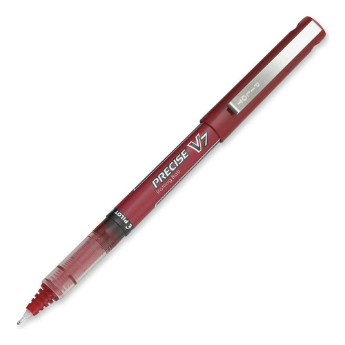 Pilot Precise V7 Stick Rolling Ball Pens, Fine Point, Red In