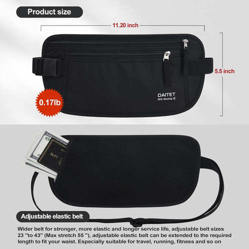 Carteras Pasaporte Daitet Yb-01 Negras