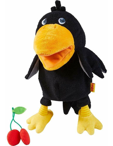 Haba Theo The Raven - Marioneta De Guante Con Cerezas, Pico.