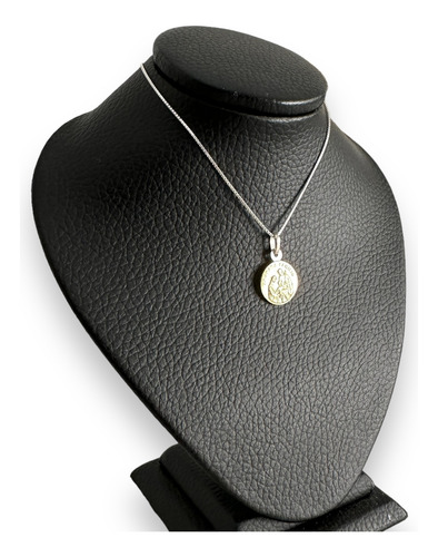 Cadena Dije Sagrada Familia Plata 925 Oro 18k Mujer Niño
