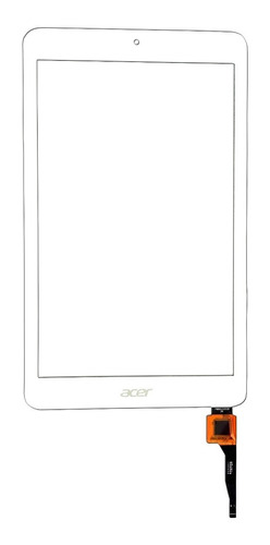 Touch Screen Acer Iconia One 8 B1 850 A6001 Blanco  6 Pines