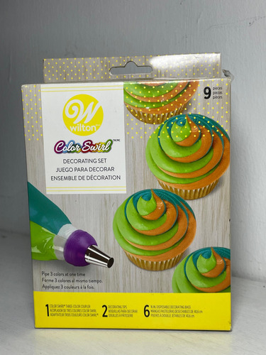 Kit Para Decorar Cupcake Con Glaseado Tricolor