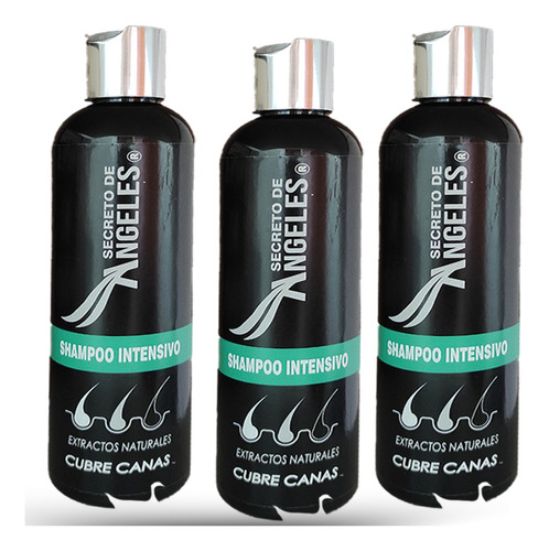 Tres Cubre Canas Cabello Negro