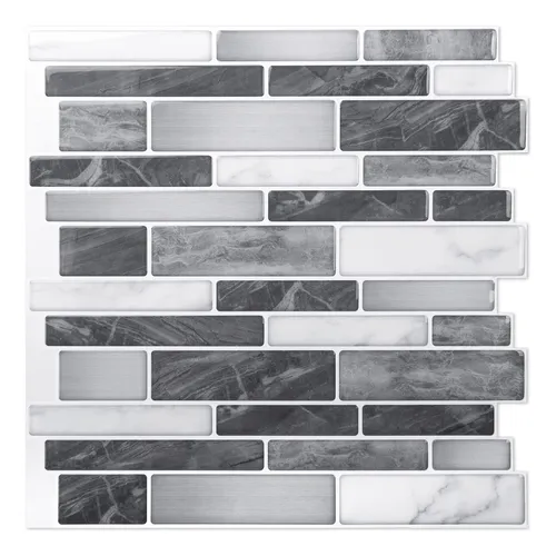 Art3d 10 Hojas Autoadhesivas Azulejos Mármol Vinilo 30x30 Cm