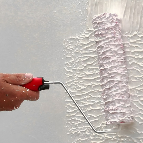 Rolo Para Textura Pintura Cabelo De Anjo Efeito Rústico 23cm