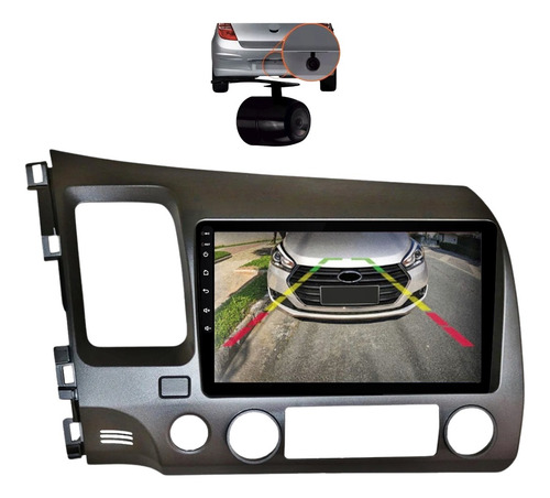 Multimidia Honda Civic G8 2007-2011 Android 14 64gb Carplay