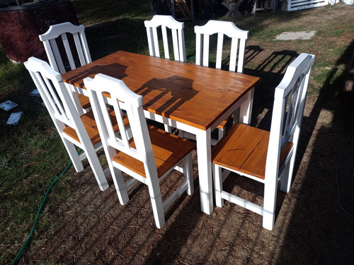 Juego De Comedor De Madera Maciza Modelo Arizona