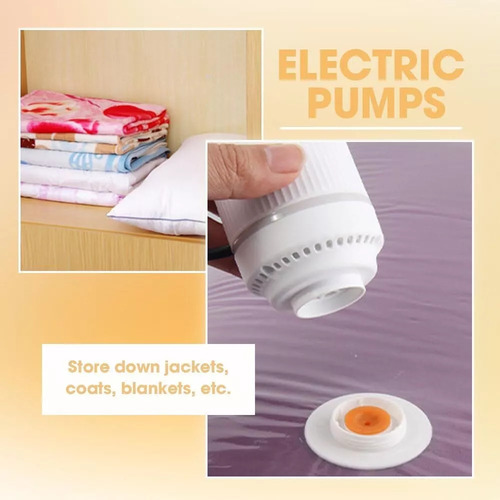5 Bolsas Plegables Y Colgantes Con Bomba Eléctrica