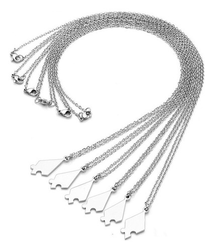 Collar De Amistad, Collar Con Colgante De Estrella, 5 Piezas