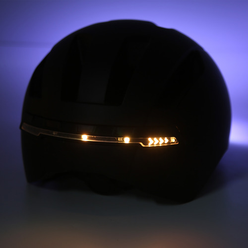 Casco De Bicicleta Con Luces Led, Ligeras, Ajustables Y Tran
