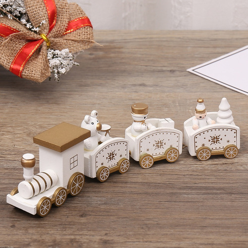 Juguetes Infantiles Con Forma De Tren De Madera, 3 Unidades,