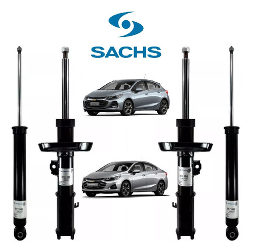 Kit 4 Amortiguadores Chev Cruze 2 - 4p (2016 - 2024) - Sachs