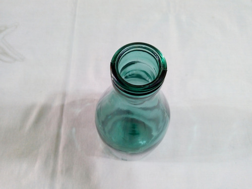 Antigua Botella De Leche De Vidrio. 25 Cm Alto (Usado)
