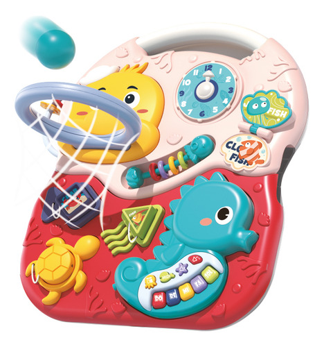 Mesa de Atividades Infantil Educativa 2 em 1 Ocean Maxi Baby - Vermelho