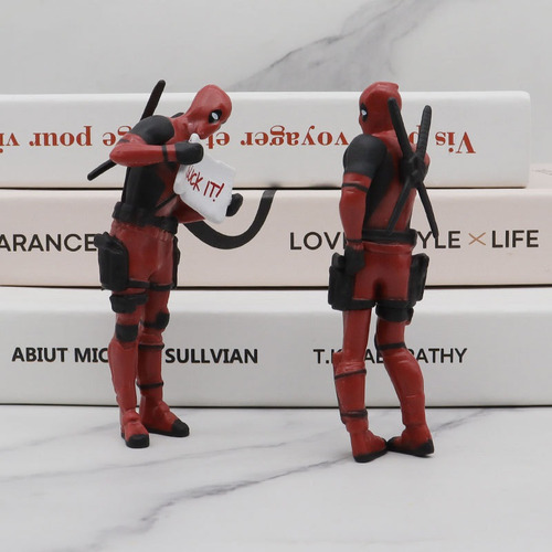 Para 6 Piezas Dead Pool Anime Decoración Del Hogar Y Modelo