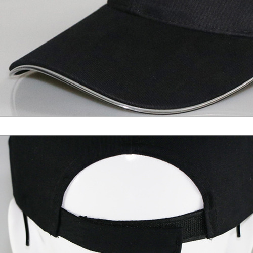 Gorra De Béisbol Con Luz Led, Iluminación Luminosa De Fibra