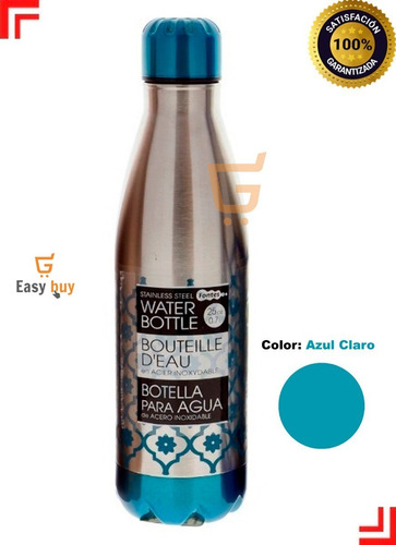 Botella Porta Agua Deportiva En Aluminio De 700 Ml