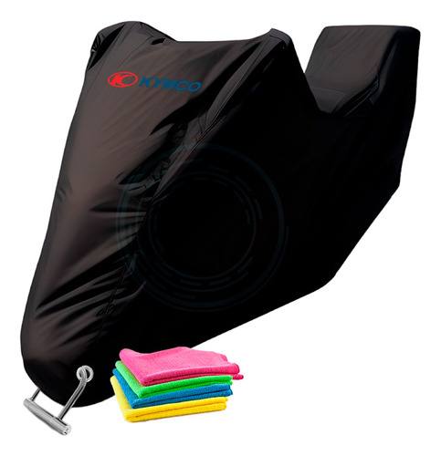 Cobertor Impermeable Moto Kymco Talle 4xl + 4 Paños De 30x30