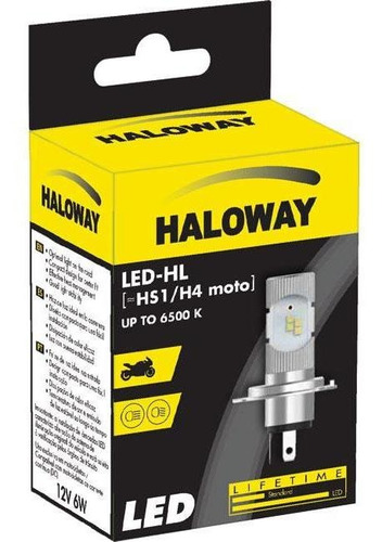 Lâmpada Led Hs1/h4 Moto 12v 6w Haloway Philips